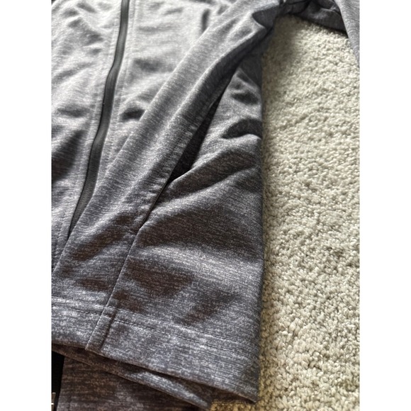 AND1 Sleet Heather Grey/Black Lightweight Active Full Zip Jacket Mens Size 2XL - Picture 5 of 6